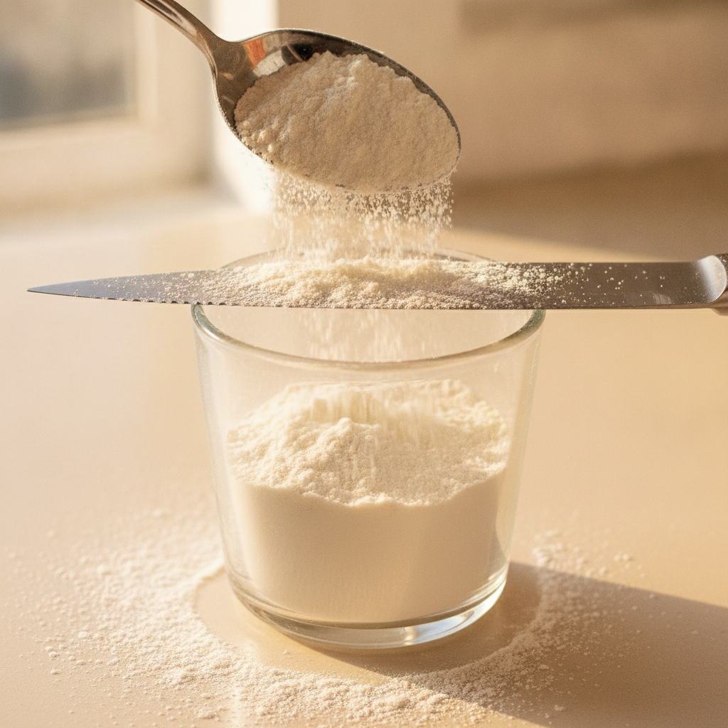how to measure flour without a scale