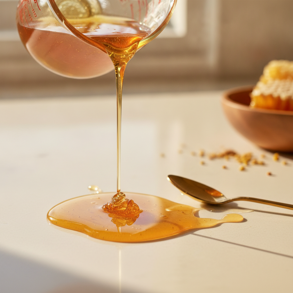 how to measure sticky ingredients